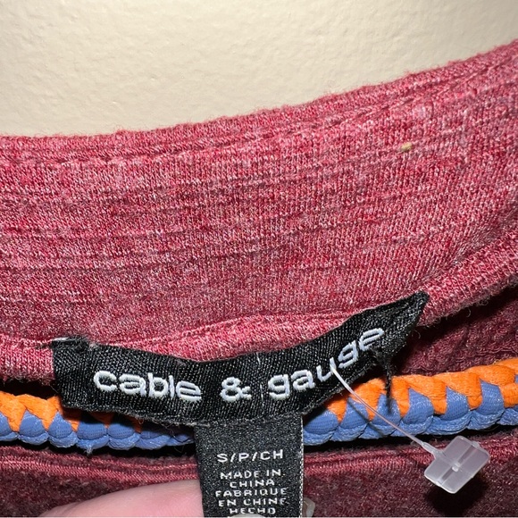 Cable & Gauge Peasant Top - Picture 5 of 6